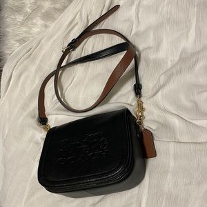 Black coach small handbag